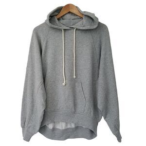 Madewell Terry‎ Relaxed Raglan Sleeve Sweatshirt Size S Heather Grey NWT NN528